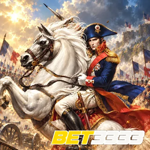 BET3333 — ilustração de um cavaleiro em um cavalo branco