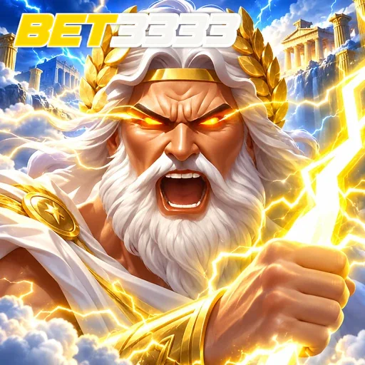 BET3333 — ilustração de um personagem mitológico cercado por raios