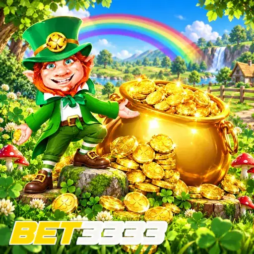 BET3333 — ilustração de um duende com moedas de ouro