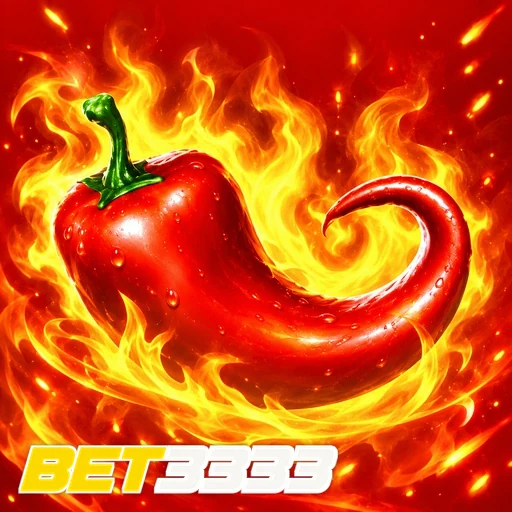 BET3333 — ilustração de uma pimenta vermelha em chamas