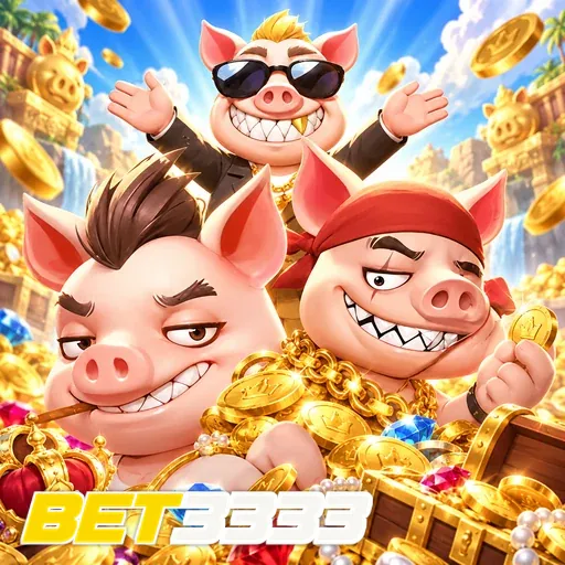 BET3333 — ilustração de porcos cartunescos